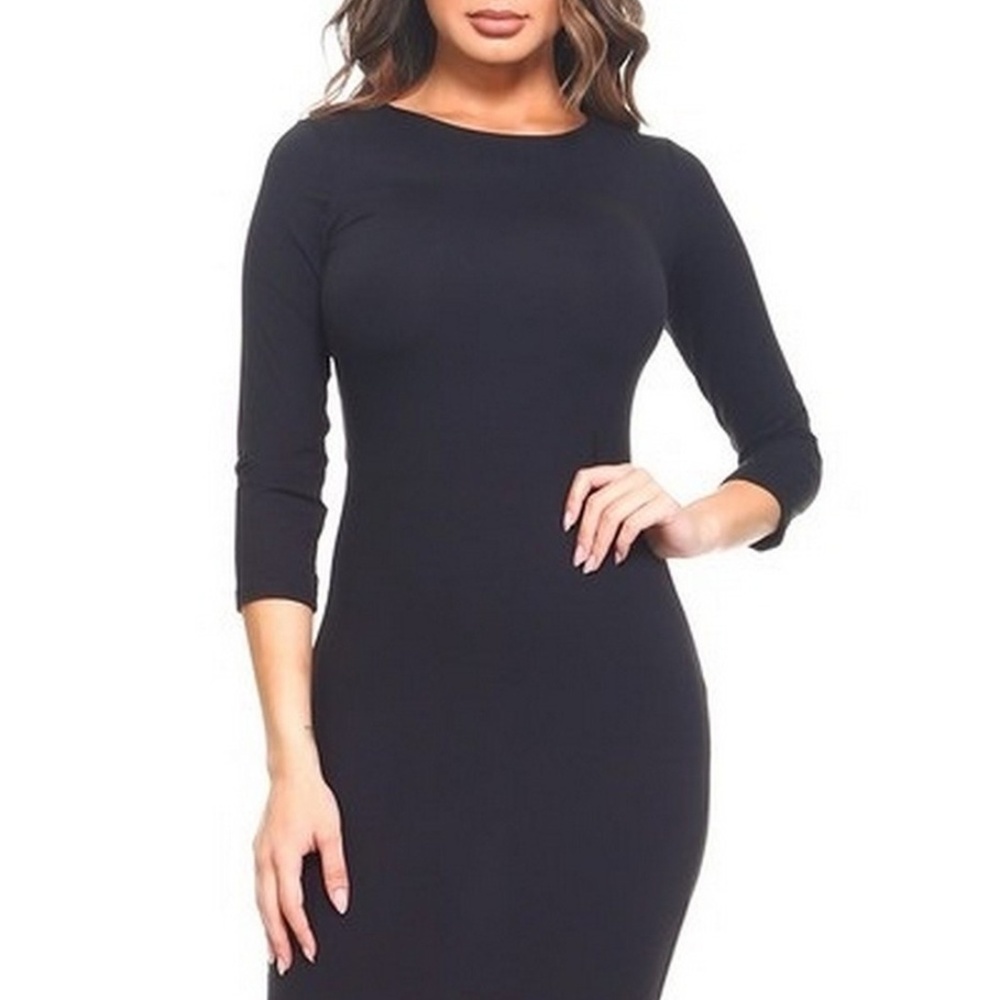 Elegant Artistry Bodycon Midi Dress